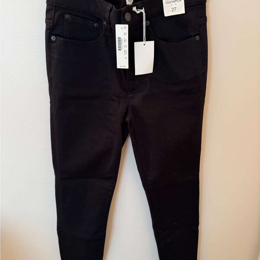 J. Crew Black High-Rise Toothpick Jeans